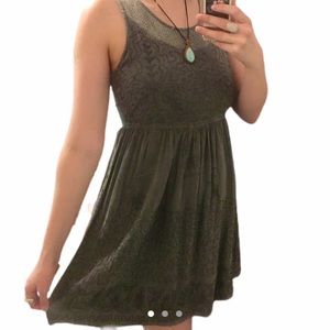 Beautiful embroidered grey fairy dress